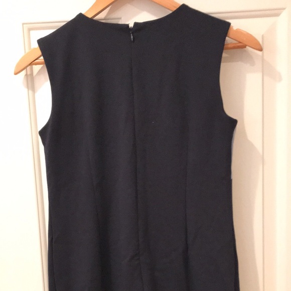 Slim Fit Navy Color Block Dress - Picture 3 of 5